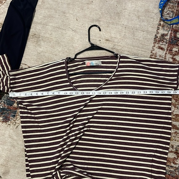 FP Beach Oversized Striped Dolman Sleeve Tunic Top PTP29 I Believe It’s M To XL - Picture 9 of 9